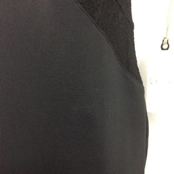 Leith Sexy Little Black Dress with Lace Panel Cutouts - Picture 5 of 9